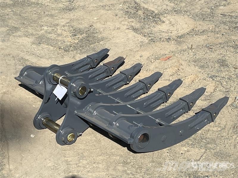 Warrior WBR05-1000 1000 mm Excavator Rake - Fits 5 - 6 ton مكابس وميبسات التبن