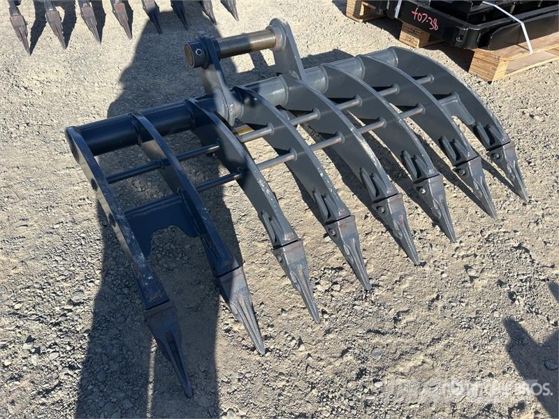 Warrior WBR08-1200 1200 mm Q/C Excavator Rake - Fits 8 Ton مكابس وميبسات التبن