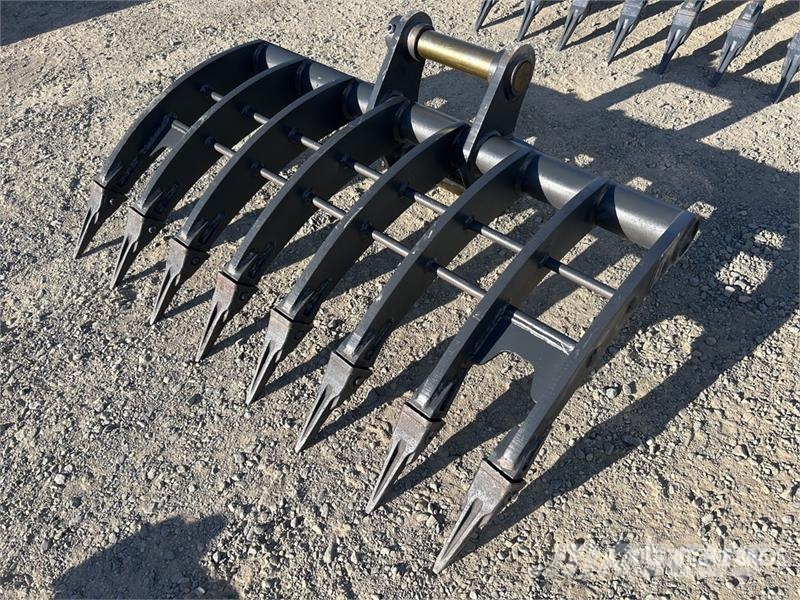 Warrior WBR08-1200 1200 mm Q/C Excavator Rake - Fits 8 Ton مكابس وميبسات التبن