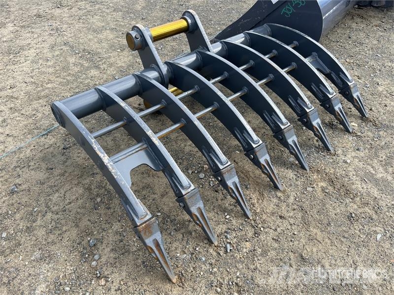 Warrior WBR08-1200 1200 mm Q/C Excavator Rake - Fits 8 Ton Schudders