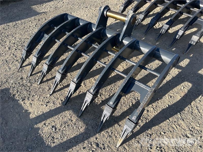 Warrior WBR08-1200 1200 mm Q/C Excavator Rake - Fits 8 Ton مكابس وميبسات التبن