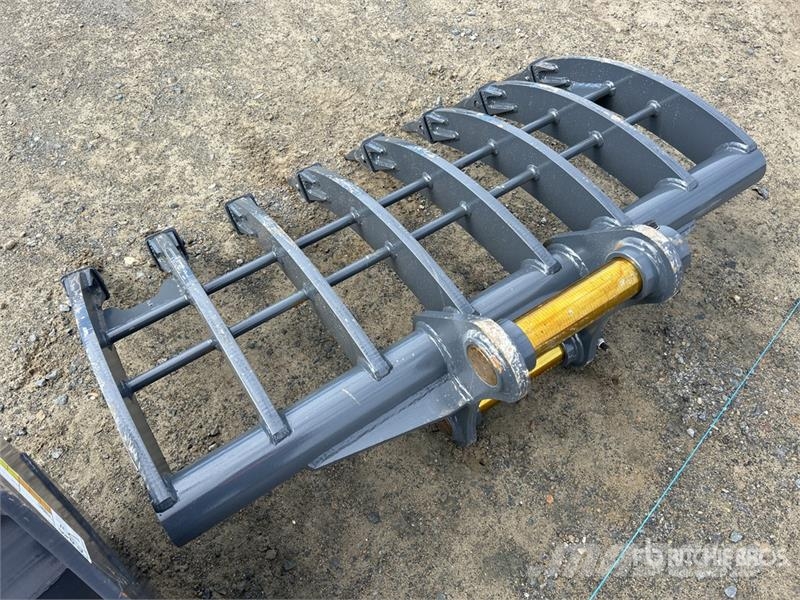 Warrior WBR08-1200 1200 mm Q/C Excavator Rake - Fits 8 Ton Schudders