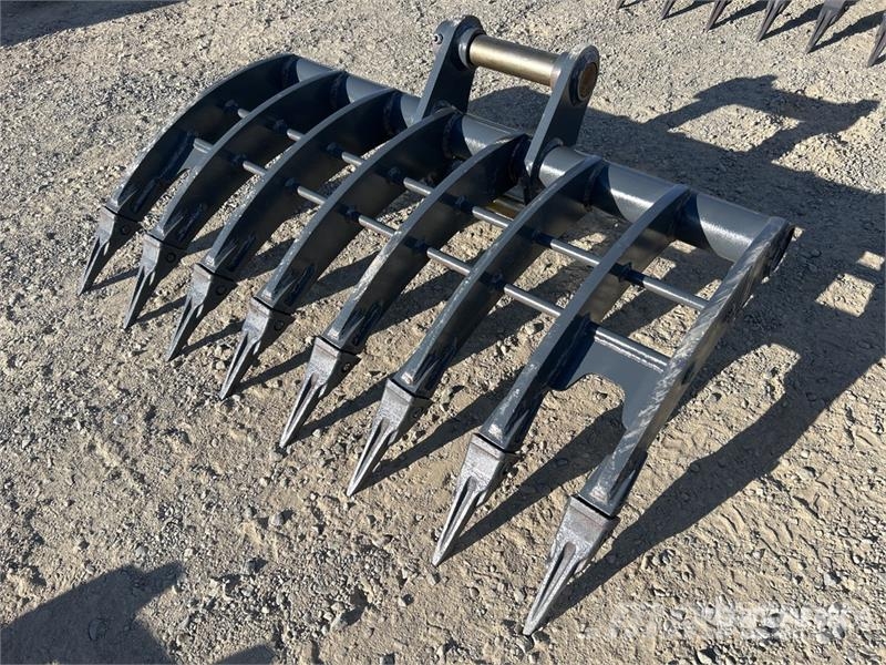 Warrior WBR08-1200 1200 mm Q/C Excavator Rake - Fits 8 Ton مكابس وميبسات التبن