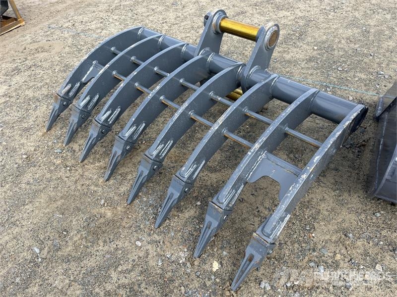 Warrior WBR08-1200 1200 mm Q/C Excavator Rake - Fits 8 Ton Schudders