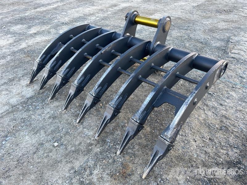 Warrior WBR08-1200 47 in Q/C Excavator Rake - Fits 8 ton ( Zgrabiarki i przetrząsacze