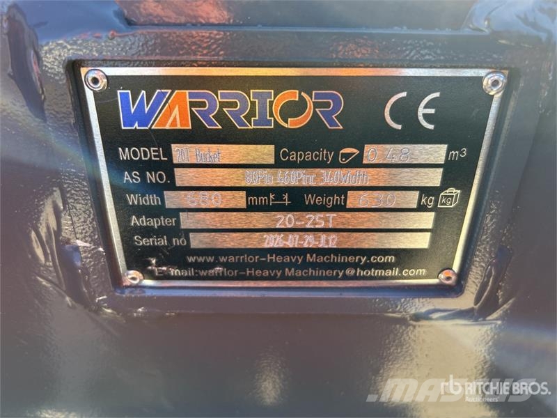 Warrior WBR20-680 680 mm Q/C Digging Excavator Bucket - Fi Buckets
