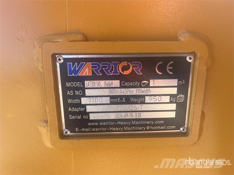 Warrior WBSC20-1100 44 in Skeleton Excavator Bucket - Fits Кофи