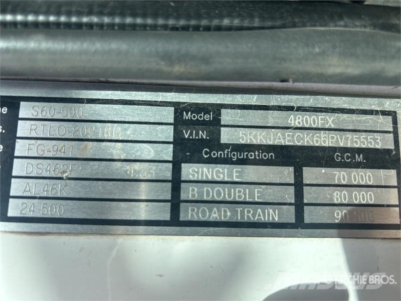 Western Star 4800FX 6x4 T/A Sleeper Truck Tractor Camiones tractor