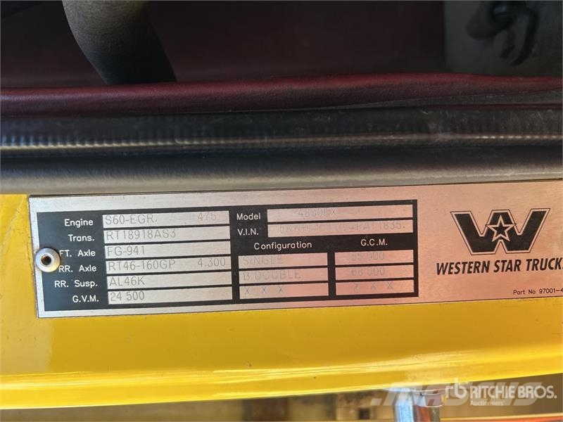Western Star 4800FX 6x4 T/A Dump Truck Kipper