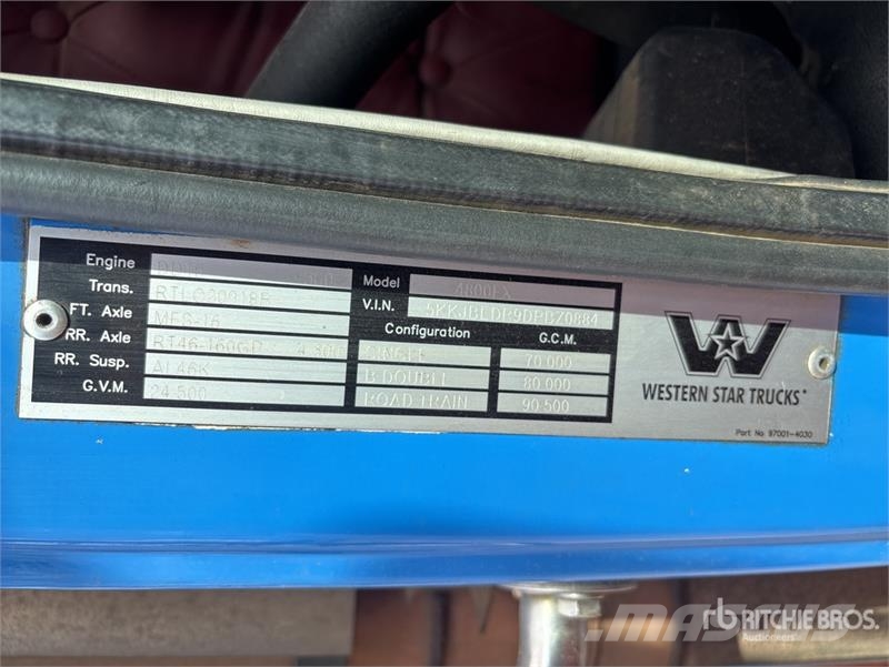 Western Star 4800FX 6x4 T/A Dump Truck Sklápače