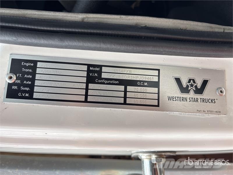 Western Star 4800FXB Stratosphere 6x4 T/A Sleeper Truck Tractor Vilcēji