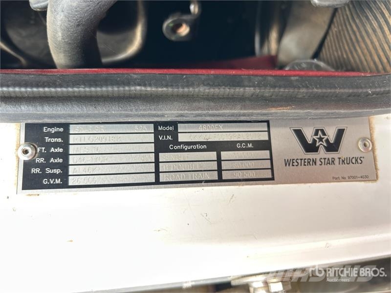 Western Star 4800FXB Stratosphere 6x4 T/A Sleeper Truck Tractor Vilcēji