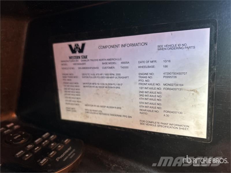 Western Star 5864SS 6x4 T/A Sleeper Truck Tractor Cavalos mecânicos