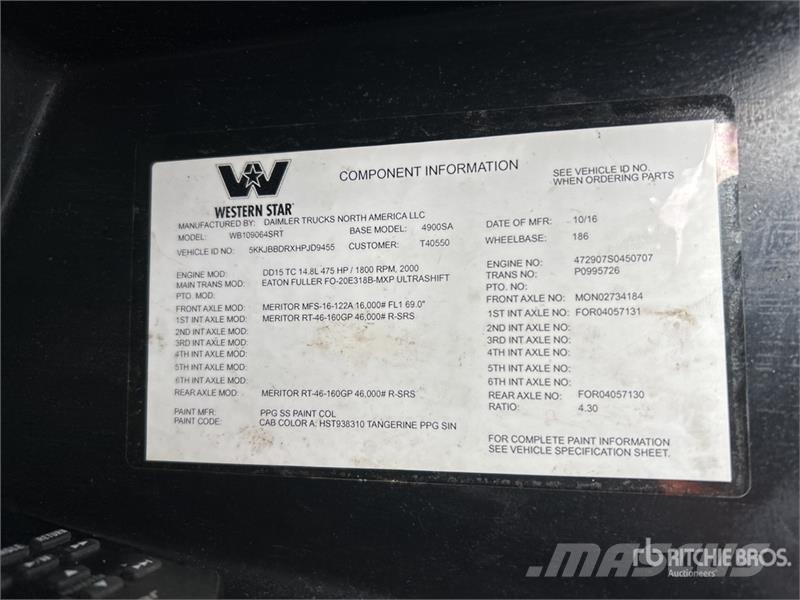 Western Star 5864SS 6x4 T/A Sleeper Truck Tractor Trekkers