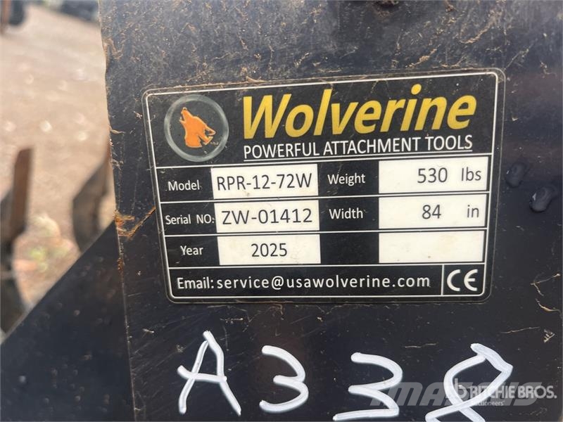  Wolverine RPR-12-72W 1800 mm Skid Steer Ripper Sca Scarifiers