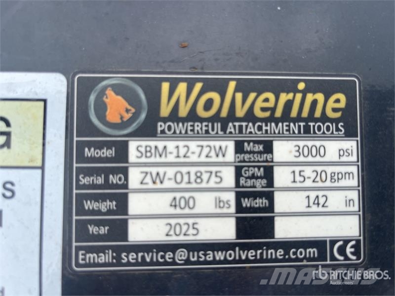 Wolverine SBM1272W 1150 mm Skid Steer Hedge Trimme Építőipar - Egyebek