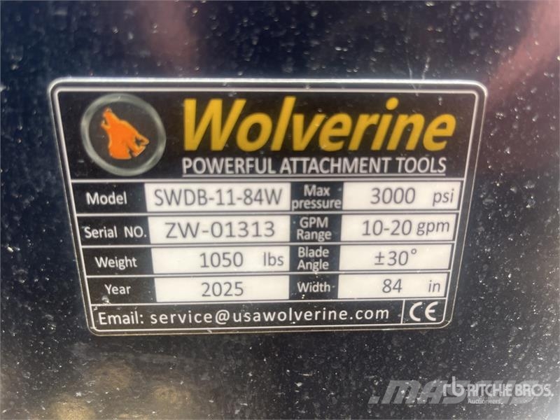 Wolverine SWDB-11-84W 2150 mm PAT Skid Steer Dozer Tolólapok
