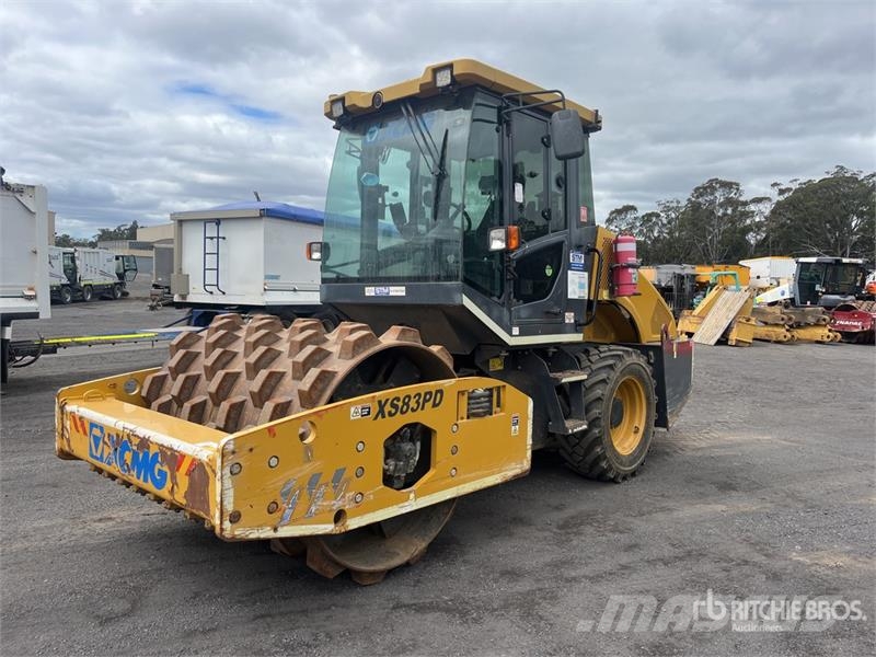 XCMG XS83PD Padfoot Drum Compactor Οδοστρωτήρες μονού κυλίνδρου