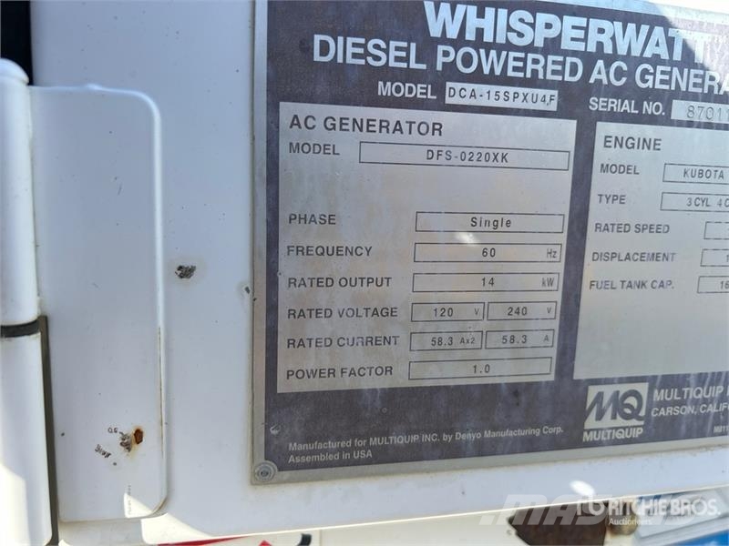  14 kW Mobile Generator Set Dīzeļģeneratori