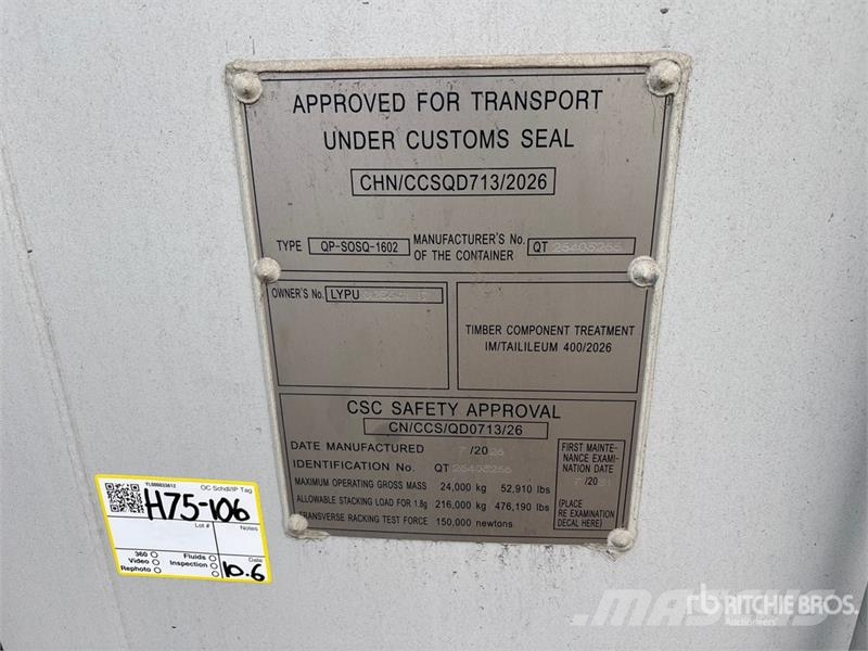 40 ft High Cube Multi-Door Storage Container 贮藏箱