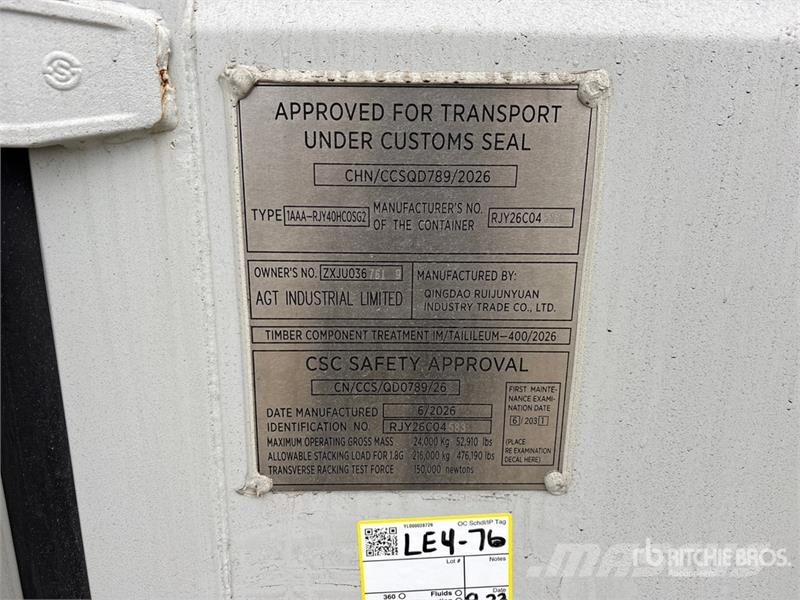 40 ft High Cube Multi-Door Storage Container Storage containers