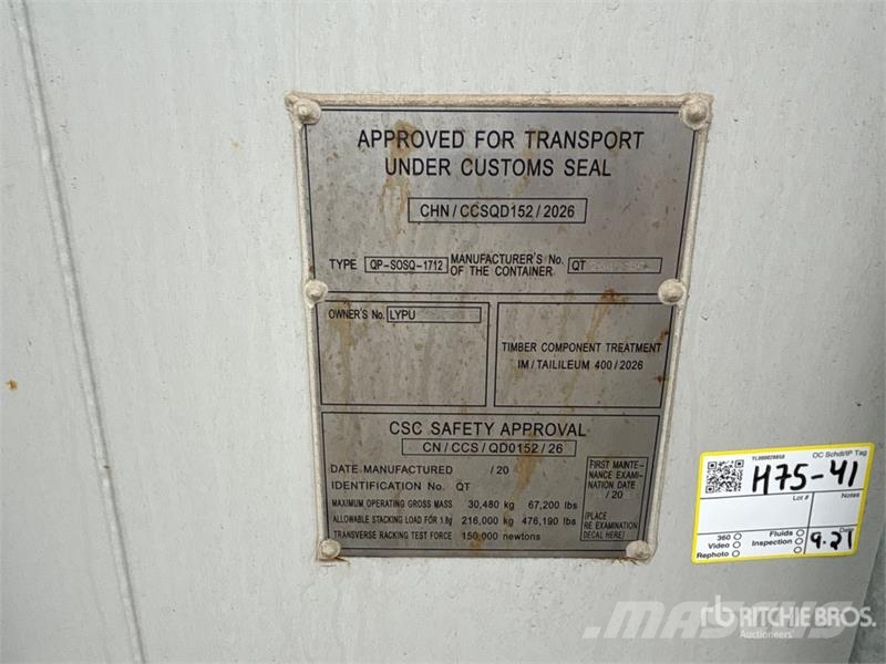 40 ft High Cube Multi-Door Storage Container Soojakud