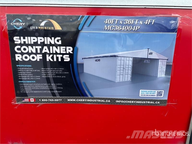  40 ft x 36 ft Shipping Container Roof Kits Contain Κατασκευές - Άλλα