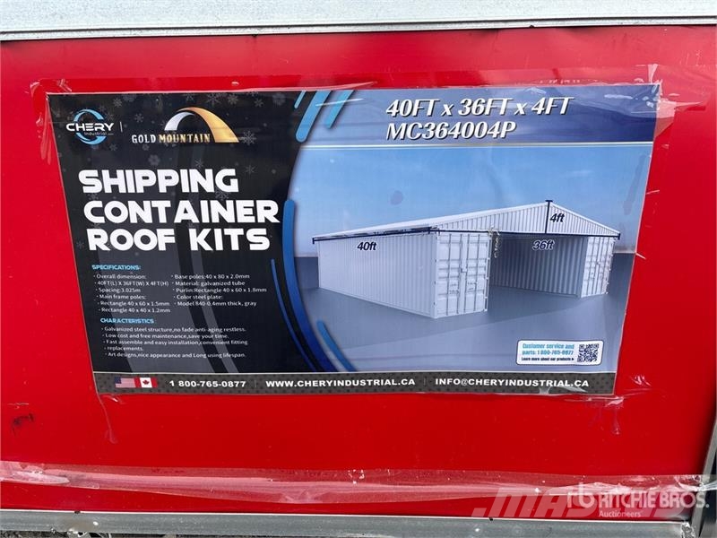 40 ft x 36 ft Shipping Container Roof Kit Containe Sonstige Baumaschinen