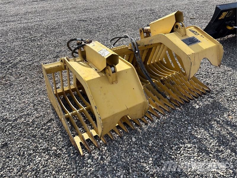  72 in Rock Skid Steer Grapple Bucket خطاطيف