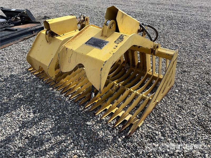  72 in Rock Skid Steer Grapple Bucket خطاطيف