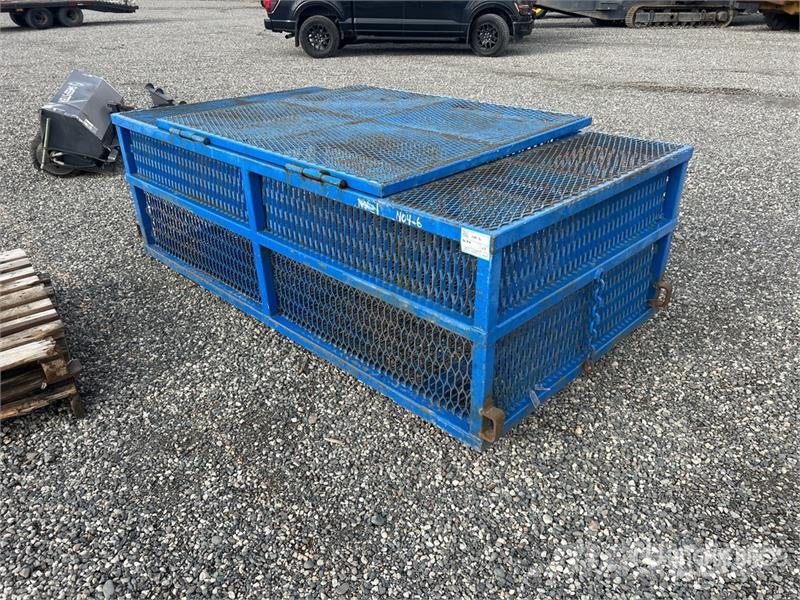  8 ft x 52 in x 30 in Blue Storage Box with Lid Acc مكونات أخرى