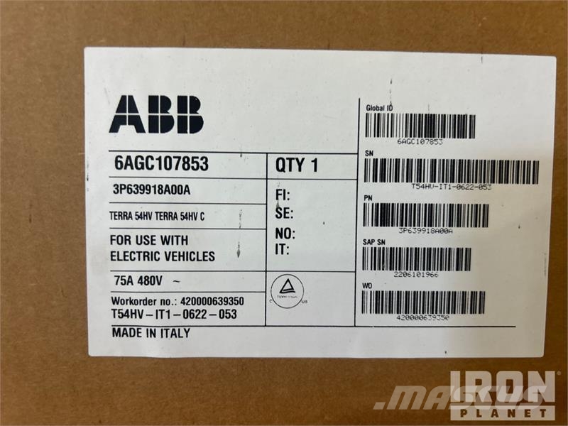 ABB Terra 54HV Fast Charger Battery Energy Storage Sys Other