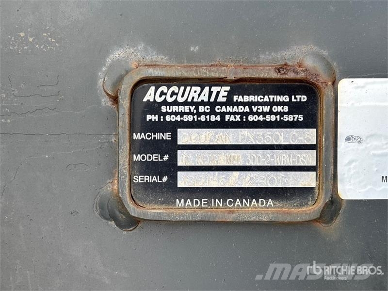 Accurate Fabricating Excavator Coupler Conectores rápidos