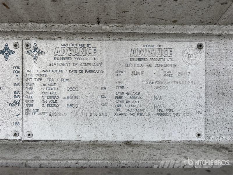 Advance 35500 L Tri/A Super B-Train Lead Tanker Trailer Prikolice za cisterne