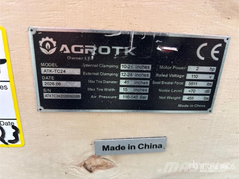 AGT ATK-TC24 Tire Changer (Unused) Other