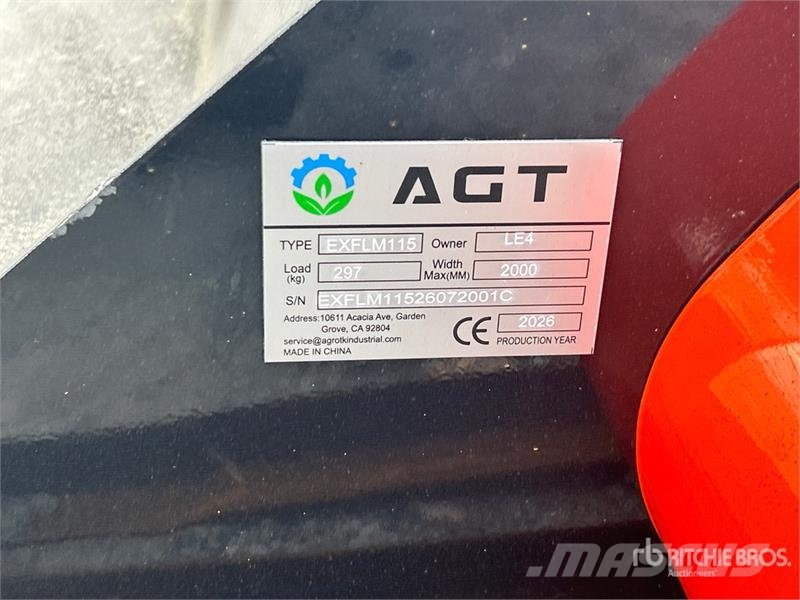 AGT EXFLM115 45 in Excavator Flail Mower (Unused) Žacie stroje