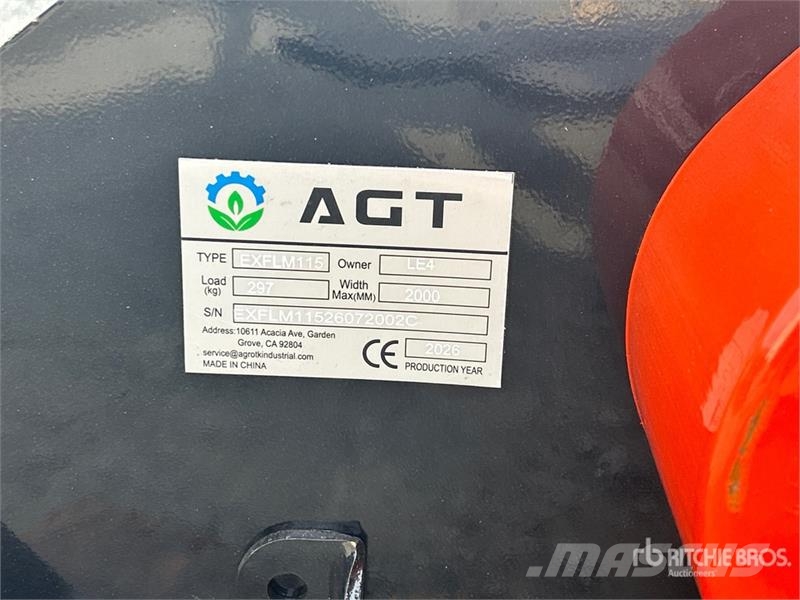 AGT EXFLM115 45 in Excavator Flail Mower (Unused) Žacie stroje
