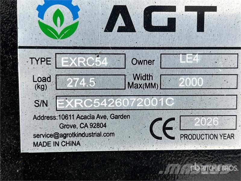 AGT EXRC54 Excavator Brush Cutter - Fits Cat 308 / 3 - Other components