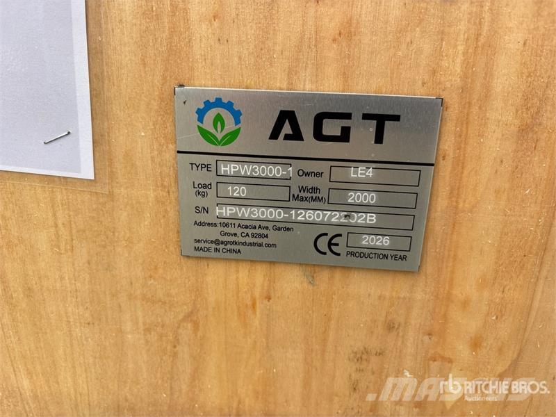 AGT HPW3000-1 Pressure Washer (Unused) Hand Wasserdruckreiniger