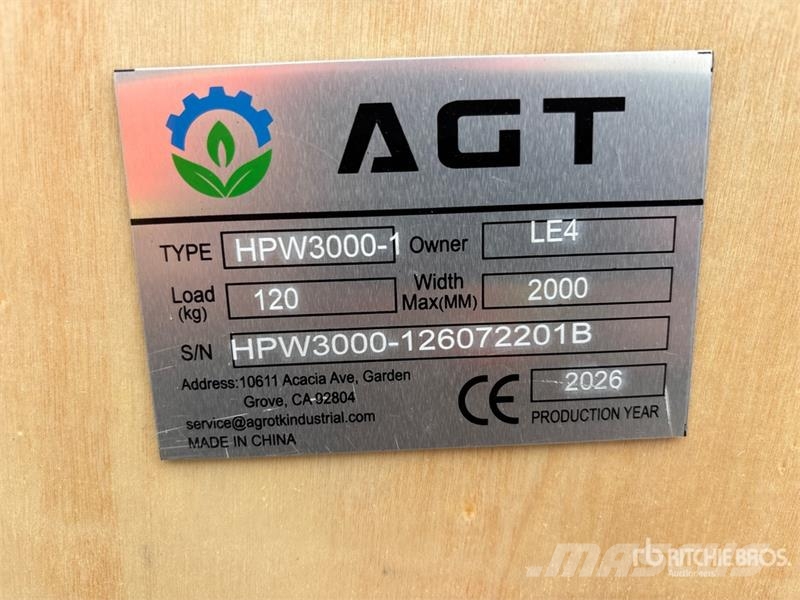 AGT HPW3000-1 Pressure Washer (Unused) Hand Wasserdruckreiniger