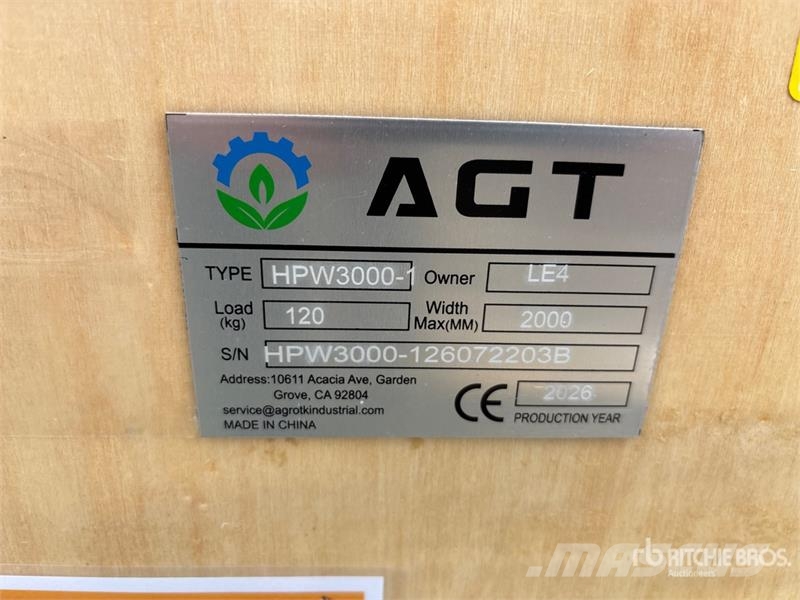 AGT HPW3000-1 Pressure Washer (Unused) Hand Wasserdruckreiniger