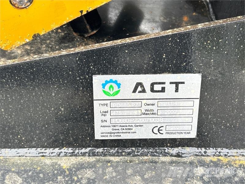 AGT PD680-PZ Skid Steer Post Driver (Unused) Fencing equipment