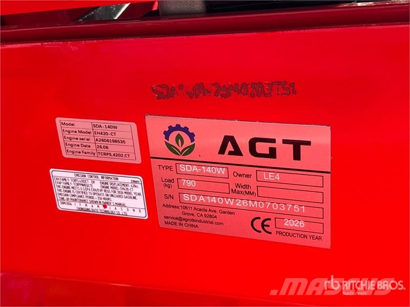 AGT SDA-140W Mini Skid Steer Loader (Unused) Smykem řízené nakladače