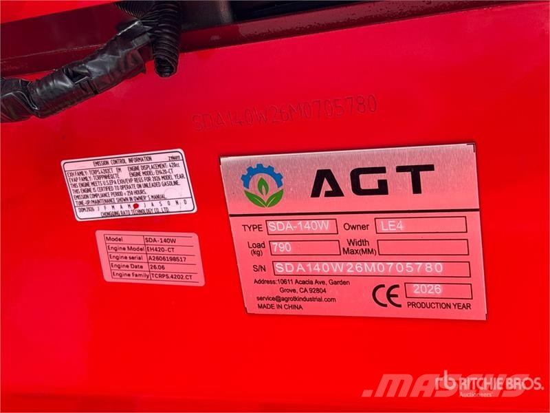 AGT SDA-140W Skid Steer Loader (Unused) Smykem řízené nakladače