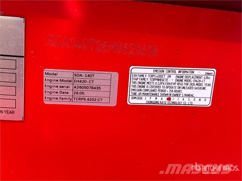 AGT SDA140T Mini Compact Track Loader (Unused) Kompaktlader