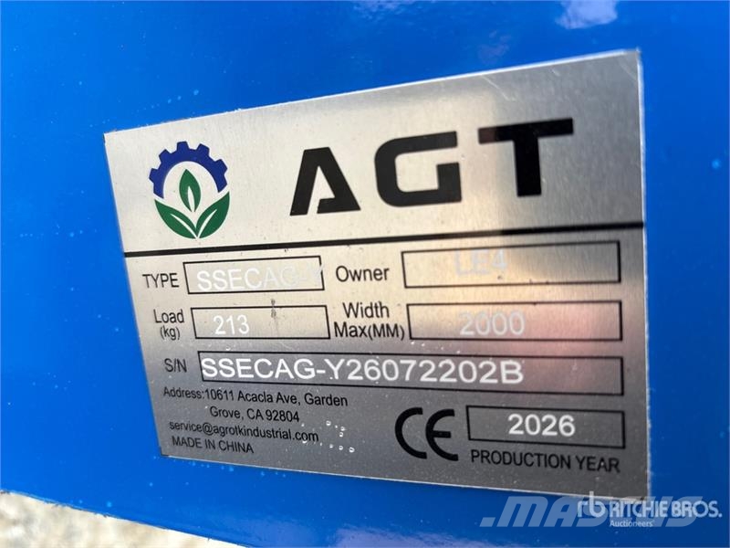 AGT SSECAG-Y Skid Steer Auger (Unused) Drills