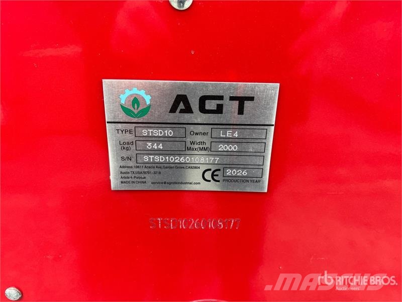 AGT STSD10 64 in 3-Point & Skid Steer Seeder (Unused) Mibzerler