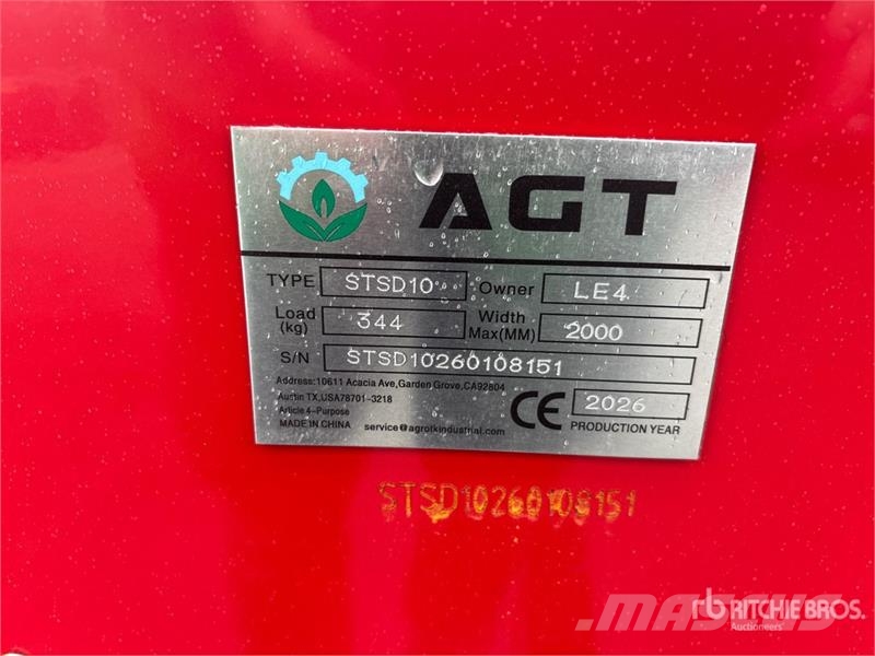 AGT STSD10 65 in 3-Point & Skid Steer Seeder (Unused) Mibzerler