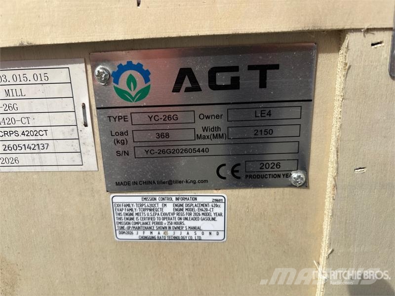 AGT YC-26G Portable Sawmill (Unused) Гатери