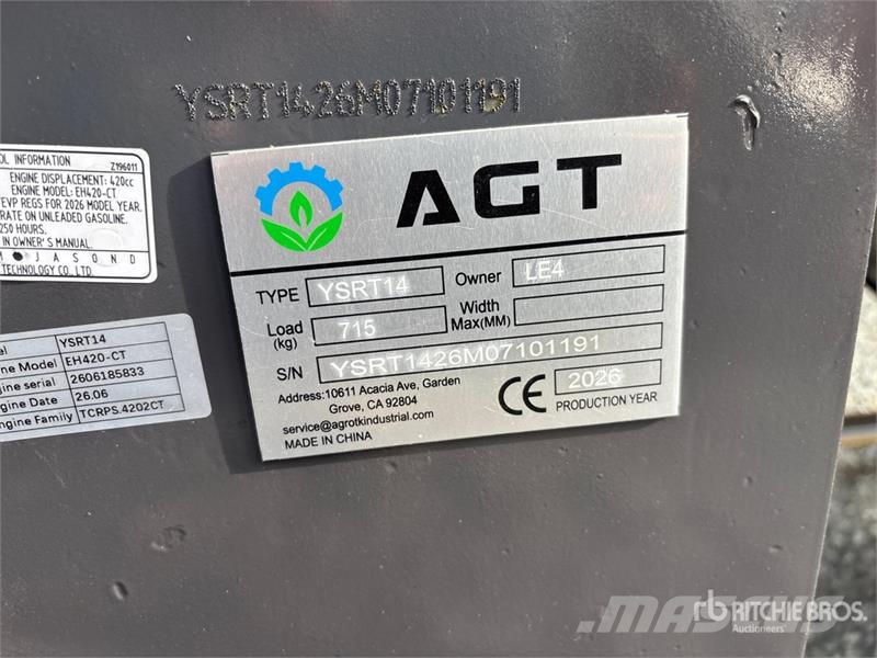 AGT YSRT14 Minicargadoras